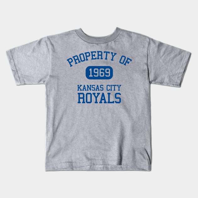 Property of Kansas City Royals Kids T-Shirt by Funnyteesforme